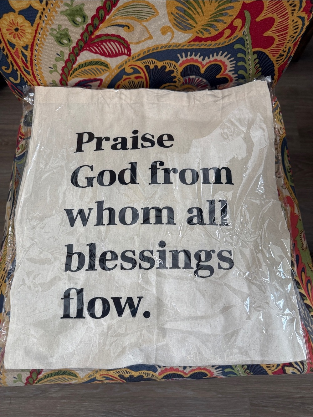 Brand new in plastic doxology tote